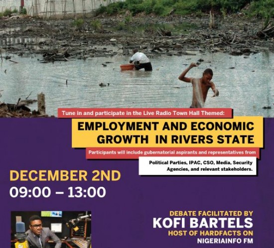 Radio phone-in on employment in Rivers State